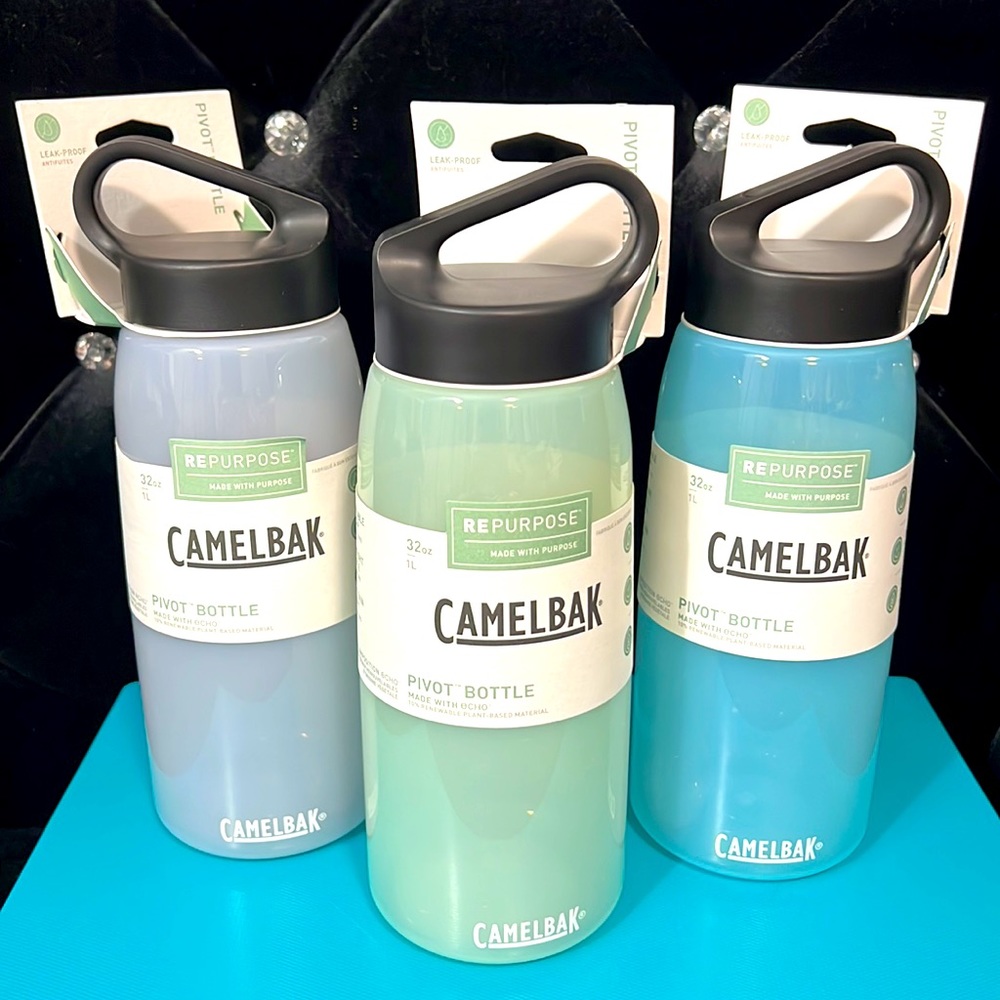 Camelbak Pivot Bottle in colors Leaf, Cloud and Ice.  32oz. NWT.